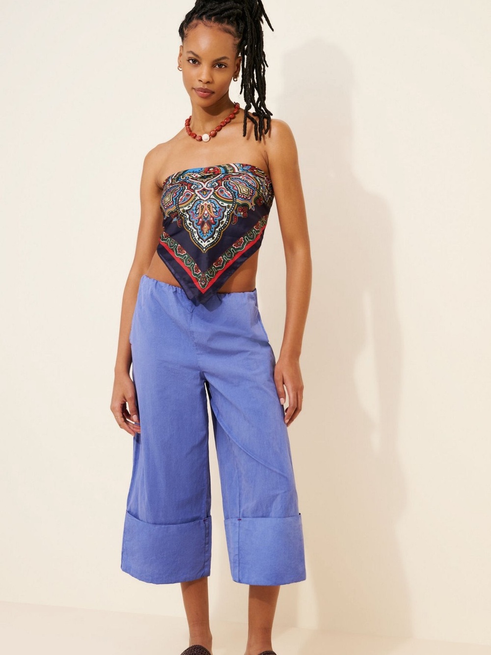 Free People Lula Cuff Capri Pants - Size XS